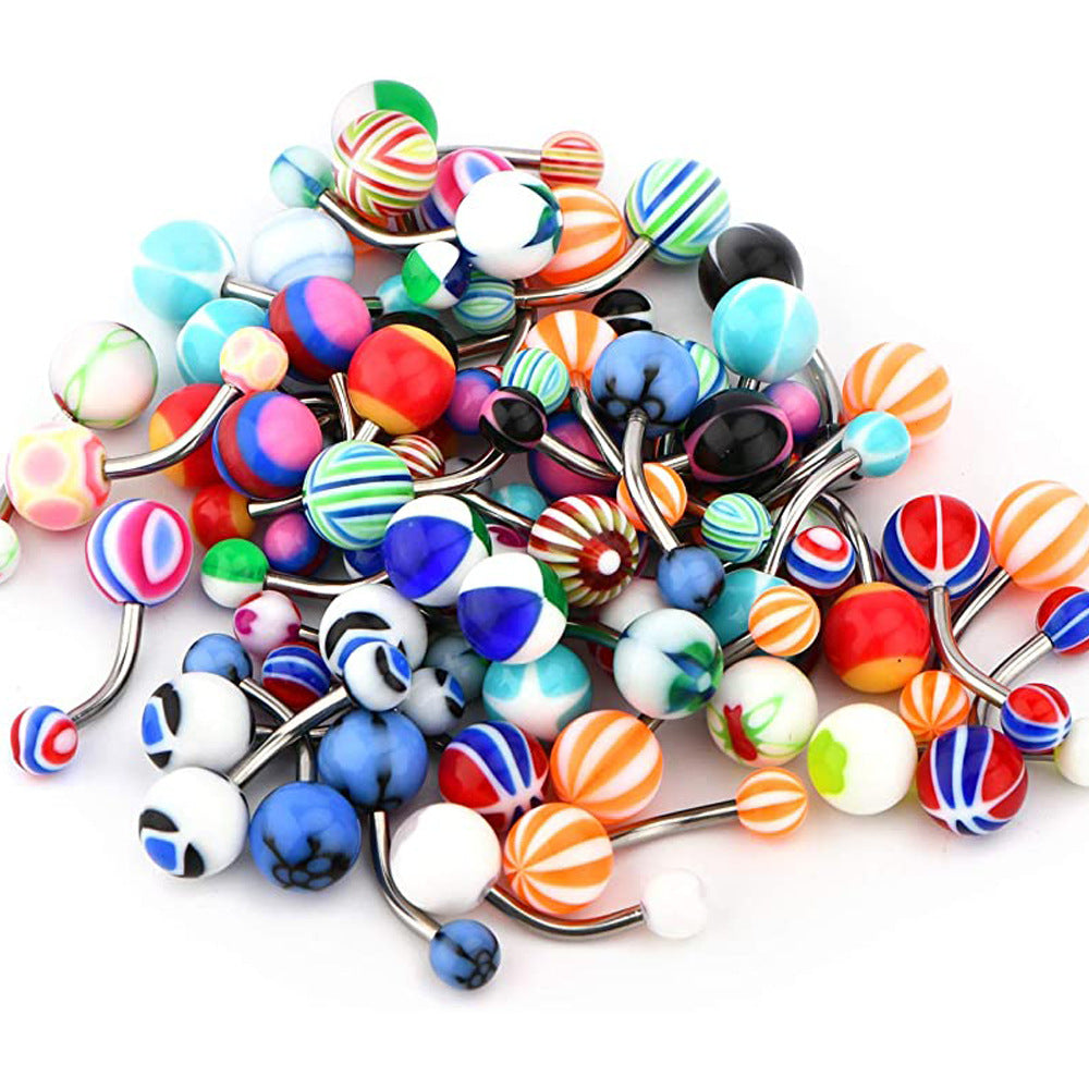 Wholesale body piercing arcylic belly ring 500pcs