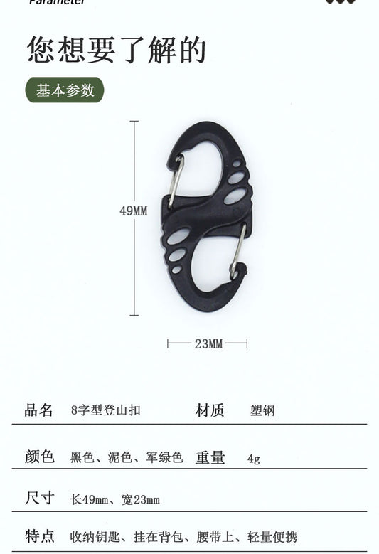 Wholesale carabiner 500pcs