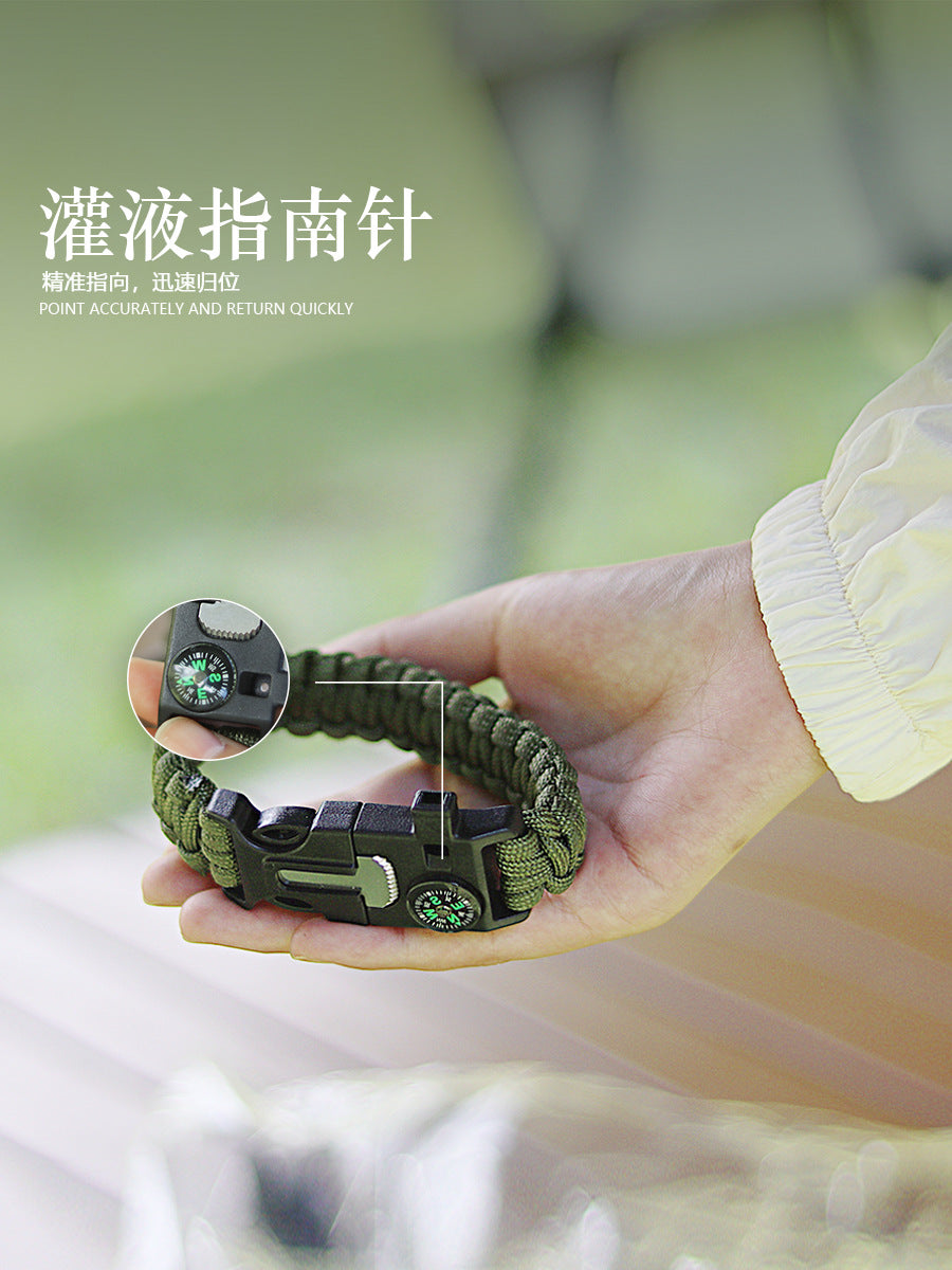 Five-in-one multifuctional outdoor bracelet 100pcs