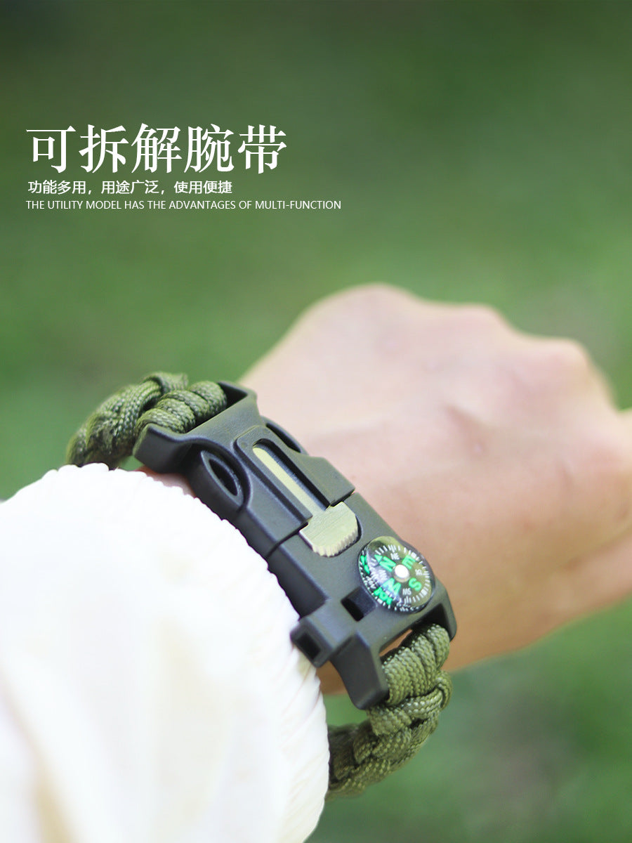 Five-in-one multifuctional outdoor bracelet 100pcs