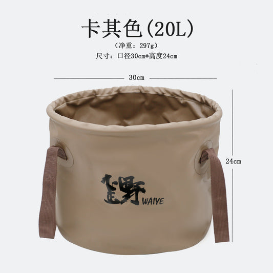 Wholesale outdoor product multi-functional foldable water bucket 100pcs