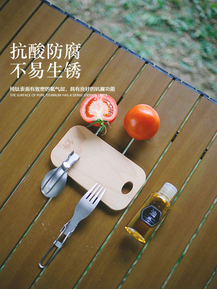 Wholesale outdoor product camping foldable cultery spoon and fork 100 pcs