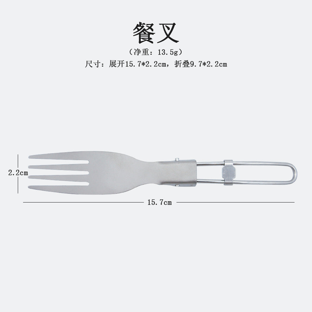 Wholesale outdoor product camping foldable cultery spoon and fork 100 pcs