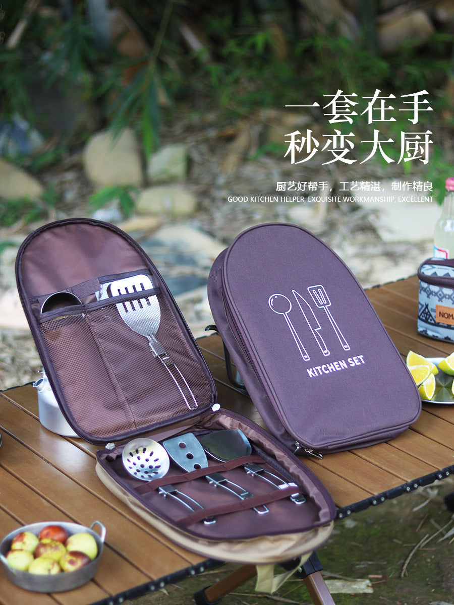 Outdoor kitchen set wholesale outdoor product camping 100pcs