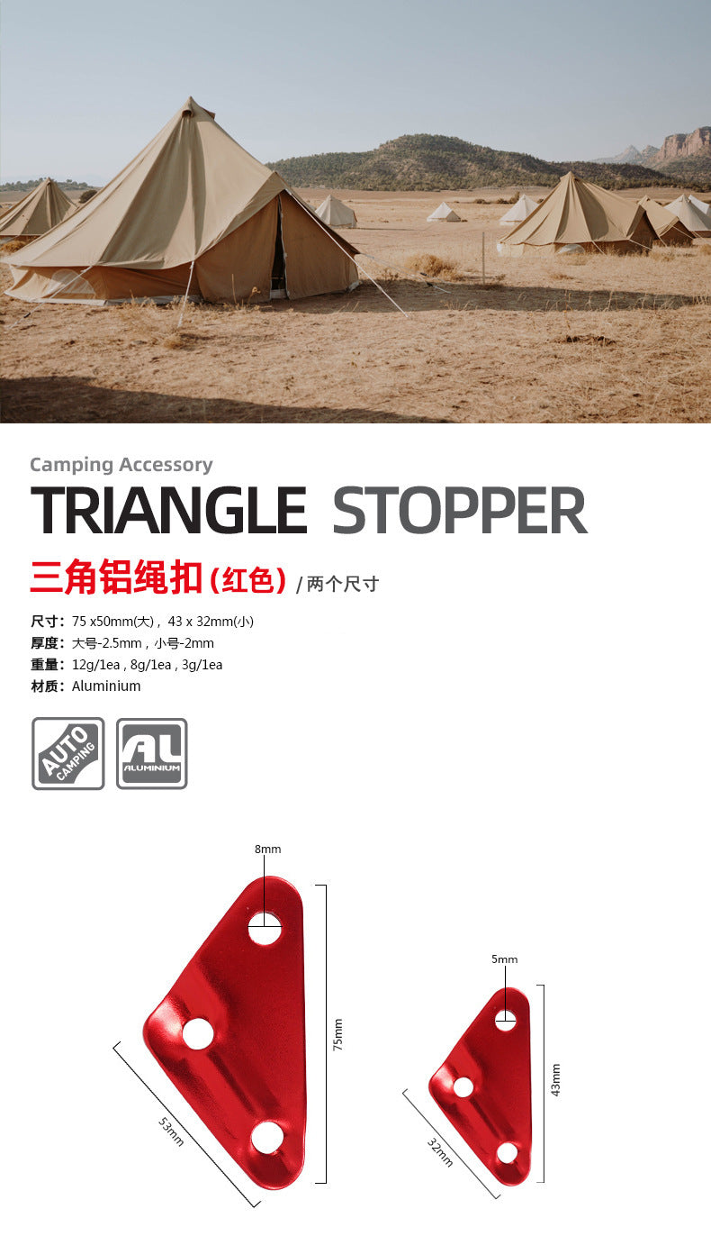 Wholesale outdoor product triangle stopper  500pcs