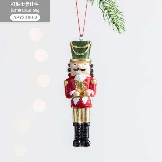 Wholesale Christmas product nutcrackers Christmas hanging decoratipn 100pcs