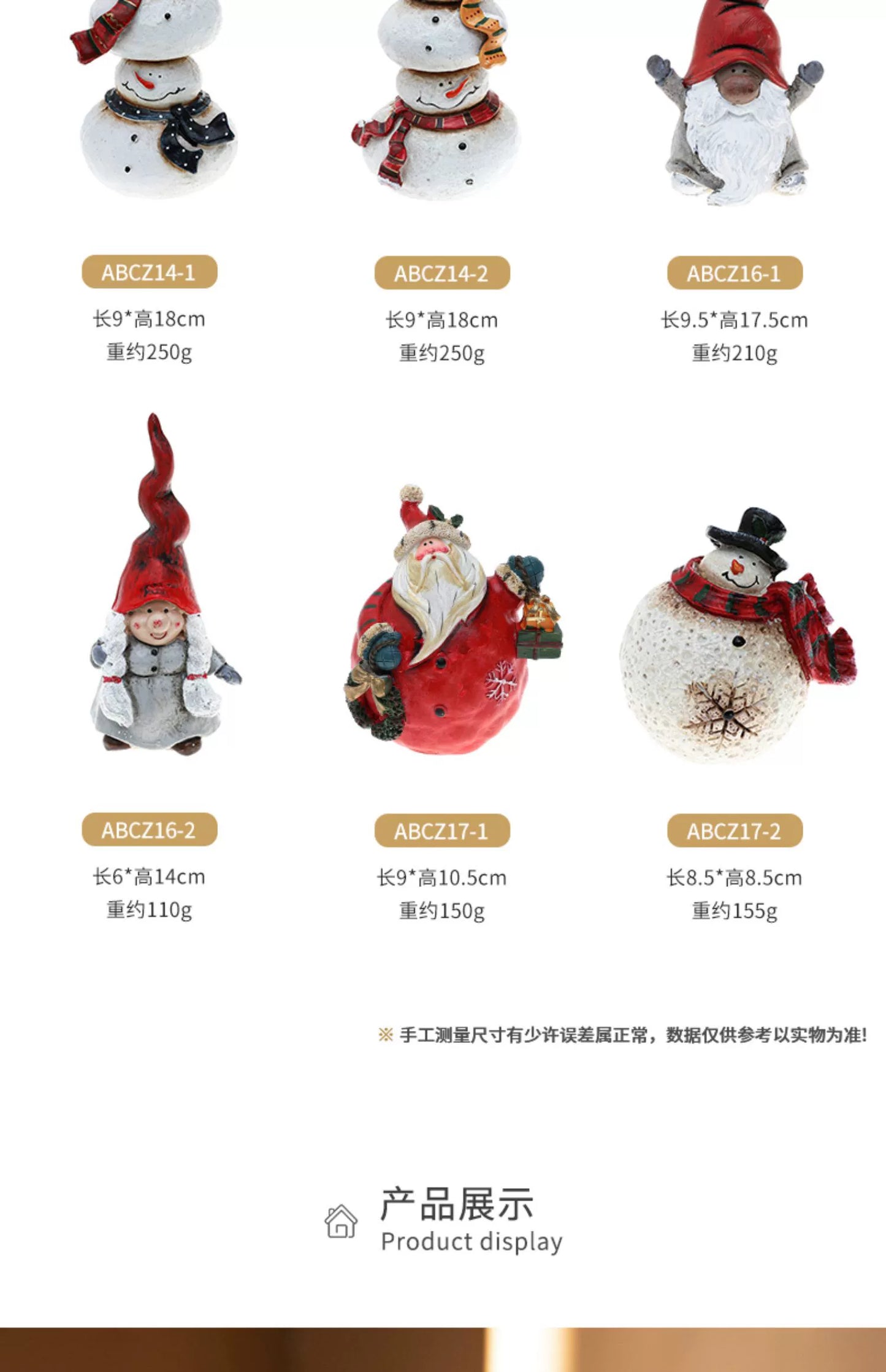 Wholesale Christmas product Santa Claus Christmas decoration 100pcs