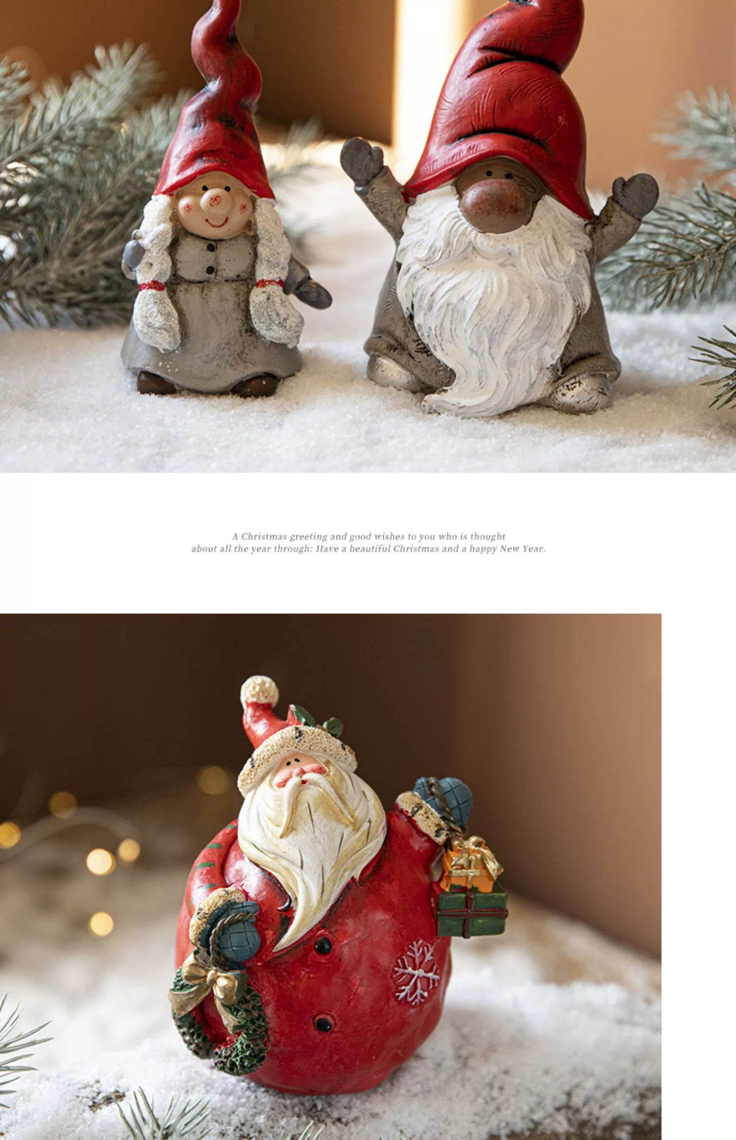 Wholesale Christmas product Santa Claus Christmas decoration 100pcs