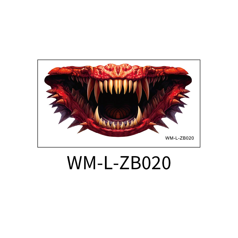 Wholesale Halloween tatoo sticker.big mouth body art 500pcs