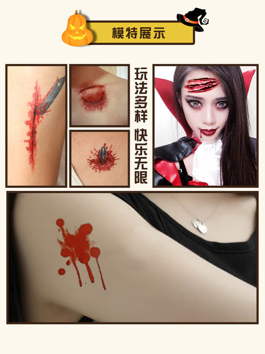 Wholesale tatoo sticker Halloween tatoo sticker body art 500pcs