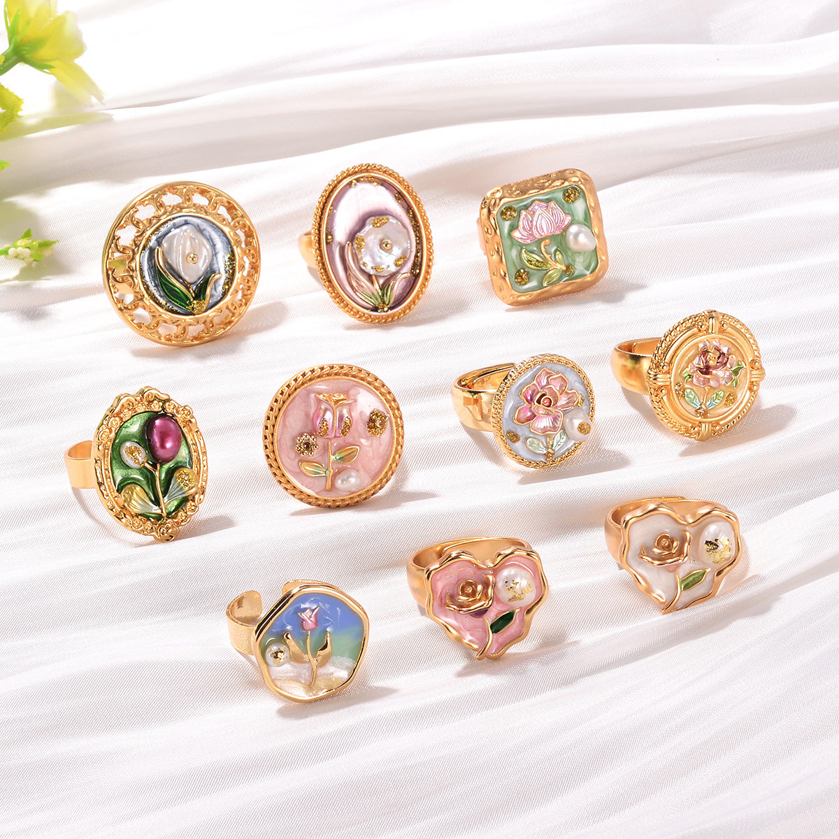 Wholesale jewelry wholesale rings 50pcs